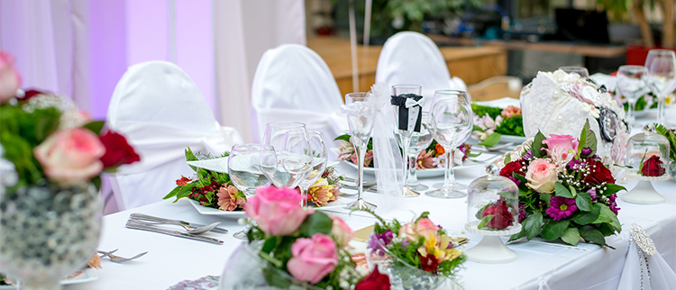 Las flores en la decoración de eventos